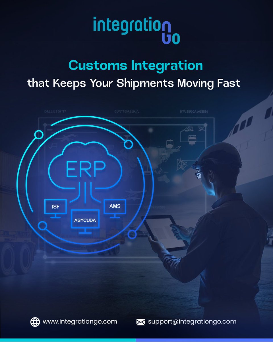 IntegrationGo_'s tweet image. Stay compliant and keep your cargo moving with Customs Integration by IntegrationGo.

Read more: shorturl.at/lJ6n7

Visit us at: integrationgo.com/customs-integr…

#CargoWiseIntegration #CustomsIntegration #LogisticsAutomation #ERPIntegration #CustomsMadeEasy #IntegrationGo