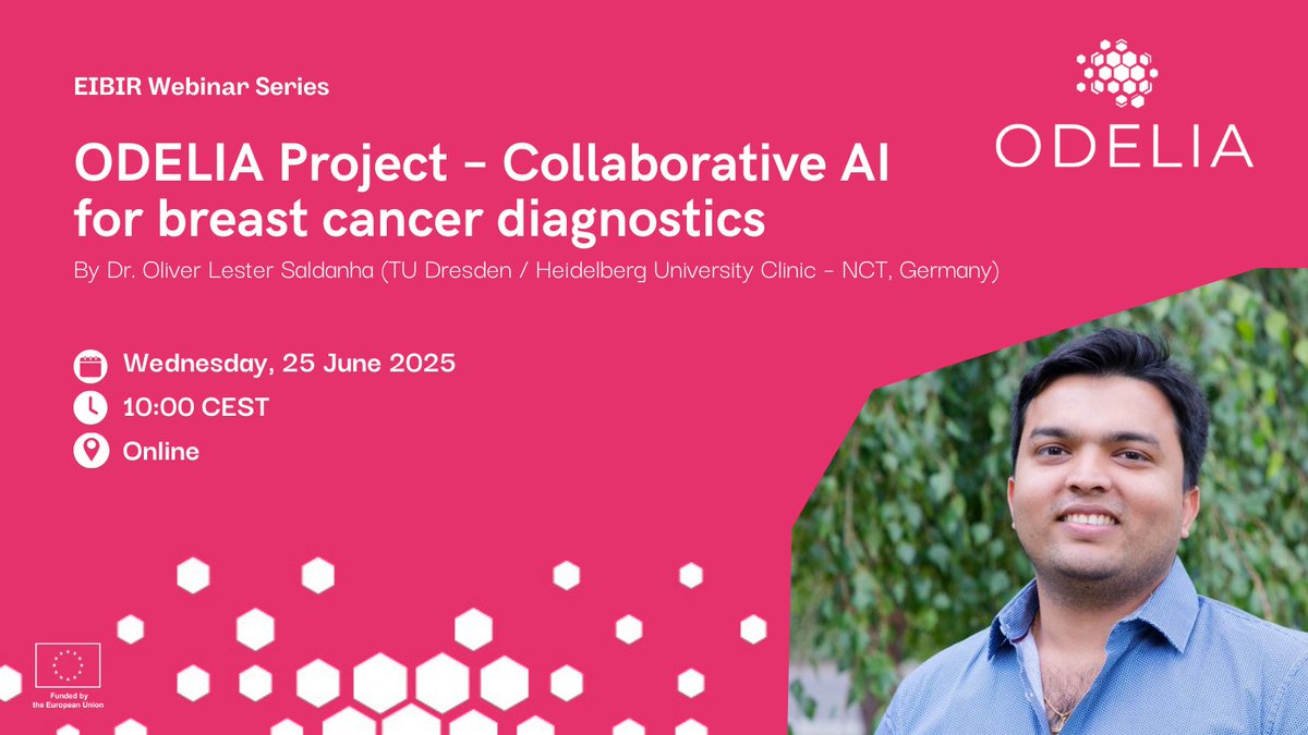 ODELIA Project (@odelia_ai) on Twitter photo π§  How is AI transforming clinical decision-making?
Join the #EIBIR webinar on June 25 to find out!
π¬ Featuring <a href="/ODELIA_ai/">ODELIA Project</a>, <a href="/RadioVal_AI/">Radio Val</a> & #SHERPA
π 10:00β11:30 CEST | Online
π Register: eibir.org/research/save-β¦
#EUfunded #HorizonEU π§  How is AI transforming clinical decision-making?
Join the #EIBIR webinar on June 25 to find out!
π¬ Featuring <a href="/ODELIA_ai/">ODELIA Project</a>, <a href="/RadioVal_AI/">Radio Val</a> & #SHERPA
π 10:00β11:30 CEST | Online
π Register: eibir.org/research/save-β¦
#EUfunded #HorizonEU