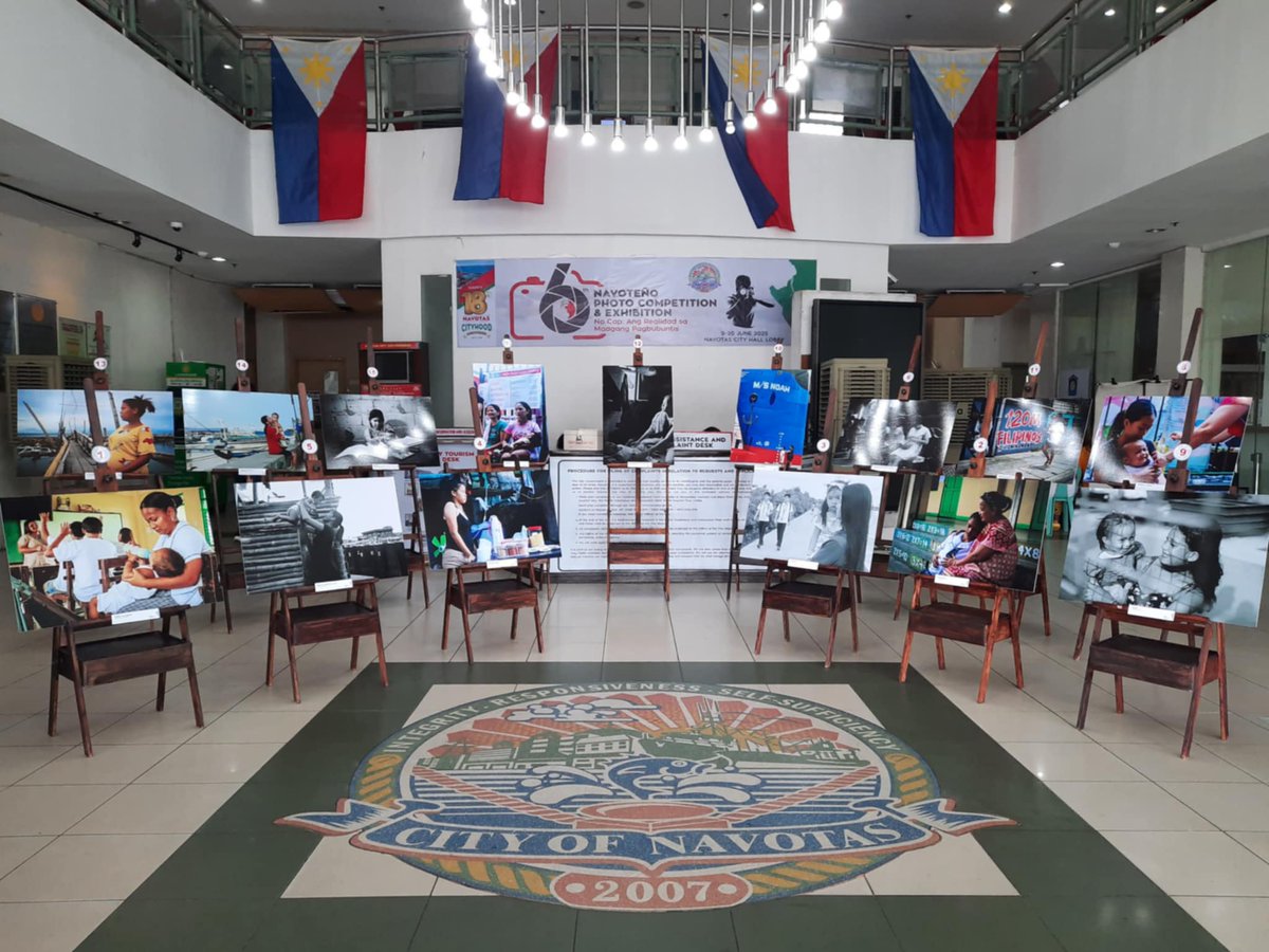 Navotas_City's tweet photo. Opisyal nang binuksan sa publiko ang 6th Navoteño Photo Competition and Exhibition tampok ang 15 larawang tumatalakay sa temang “No Cap: Ang Realidad ng Maagang Pagbubuntis”.
Bukas ang exhibition sa publiko mula 9-20 June 2025.
#6thNPCE
#teenagepregnancy
#Navotas https://t.co/X0smkwXbdD