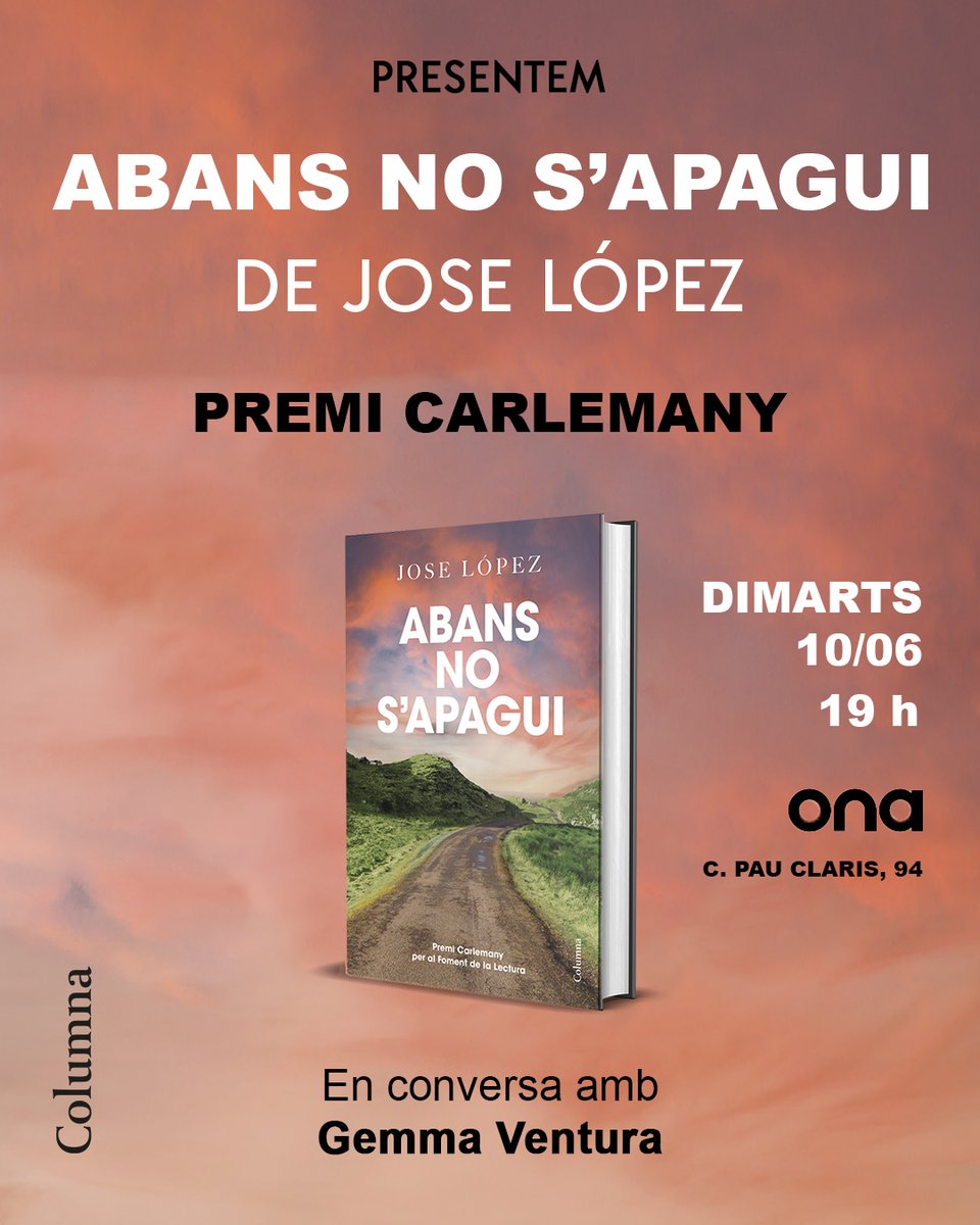 Grup62 (@grup62) on Twitter photo 📅📣Gaudiu l’agenda del dia!
📖<a href="/IvetteNadal/">Ivette Nadal</a>, ‘Justícia poètica’, #Vic
📖<a href="/xavierbosch/">Xavier Bosch</a>, #DiagonalManhattan, #Martorell
📖#JoseLópez, ‘Abans no s’apagui’, #BCN
No hi falteu! 📅📣Gaudiu l’agenda del dia!
📖<a href="/IvetteNadal/">Ivette Nadal</a>, ‘Justícia poètica’, #Vic
📖<a href="/xavierbosch/">Xavier Bosch</a>, #DiagonalManhattan, #Martorell
📖#JoseLópez, ‘Abans no s’apagui’, #BCN
No hi falteu!