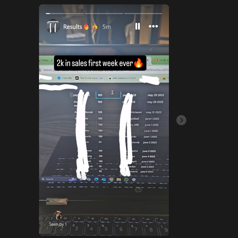 OmarVZNN's tweet image. CLOSED $2.2K IN MY FIRST WEEK EVER AS A DM CLOSER!
14 sales locked in! This is just the beginning.

Ready to scale your business? Let&apos;s connect!

#DMCloser #SalesResults #FirstWeekSuccess #OnlineBusiness #onlinesales
