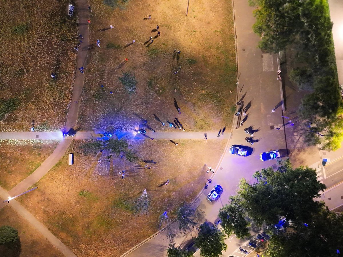 💥La #FiraMataró, a vista de dron 

📹L'ús de la videovigilància aèria millora el coneixement de la situació i ens permet donar una millor resposta en cas d'incidència

#SeguretatMataró