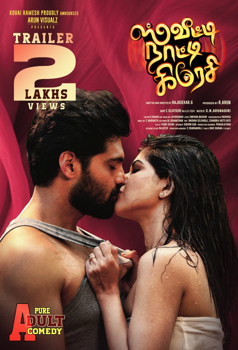 Actor Kayal Devaraj (@kayaldevaraj) on Twitter photo #SweetyNaughtyCrazy Trailer is here & itโs a wild ride! Hits 2 Lakhs views on YouTube
PURE ADULT COMEDY ๐ โ Loaded with fun & craziness ๐
โถ๏ธ youtu.be/APXK_V7T99s
Directed by #RajasekarG
<a href="/ArunEventsOffl/">ArunEvents</a> <a href="/Thrigun_Aactor/">Thrigun</a> <a href="/IamIneya/">Ineya</a> <a href="/ProBhuvan/">Pro.Bhuvan Selvaraj</a> #SweetyNaughtyCrazy Trailer is here & itโs a wild ride! Hits 2 Lakhs views on YouTube
PURE ADULT COMEDY ๐ โ Loaded with fun & craziness ๐
โถ๏ธ youtu.be/APXK_V7T99s
Directed by #RajasekarG
<a href="/ArunEventsOffl/">ArunEvents</a> <a href="/Thrigun_Aactor/">Thrigun</a> <a href="/IamIneya/">Ineya</a> <a href="/ProBhuvan/">Pro.Bhuvan Selvaraj</a>