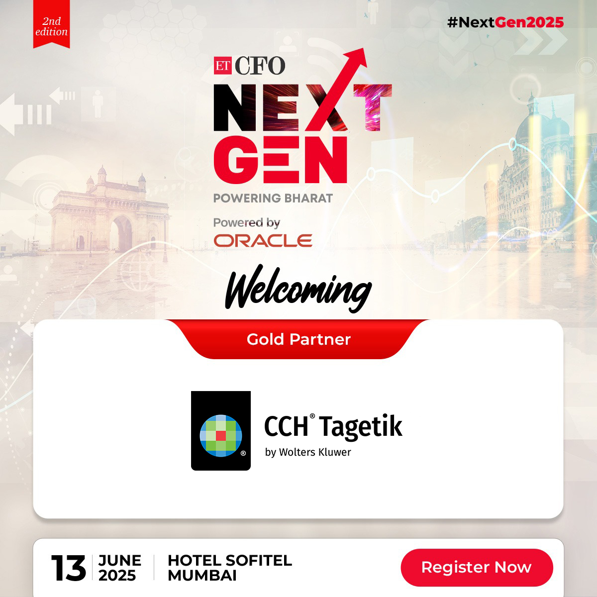 et_cfo's tweet photo. Championing Financial Intelligence, Compliance, and AI-Driven Transformation, @Tagetik proudly joins the 2nd Edition of ETCFO NextGen: Empowering Bharat’s Economic Era as the Gold Partner.

Register Now: https://t.co/Ls7PjwAyw8 

#ETCFO #NextGen2025 #EmpoweringBharat #Economy https://t.co/82GODcxYQ1