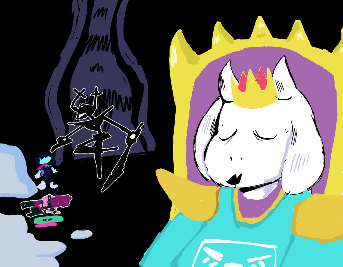 AVirtuous_Saint's tweet image. #deltarunespoilers