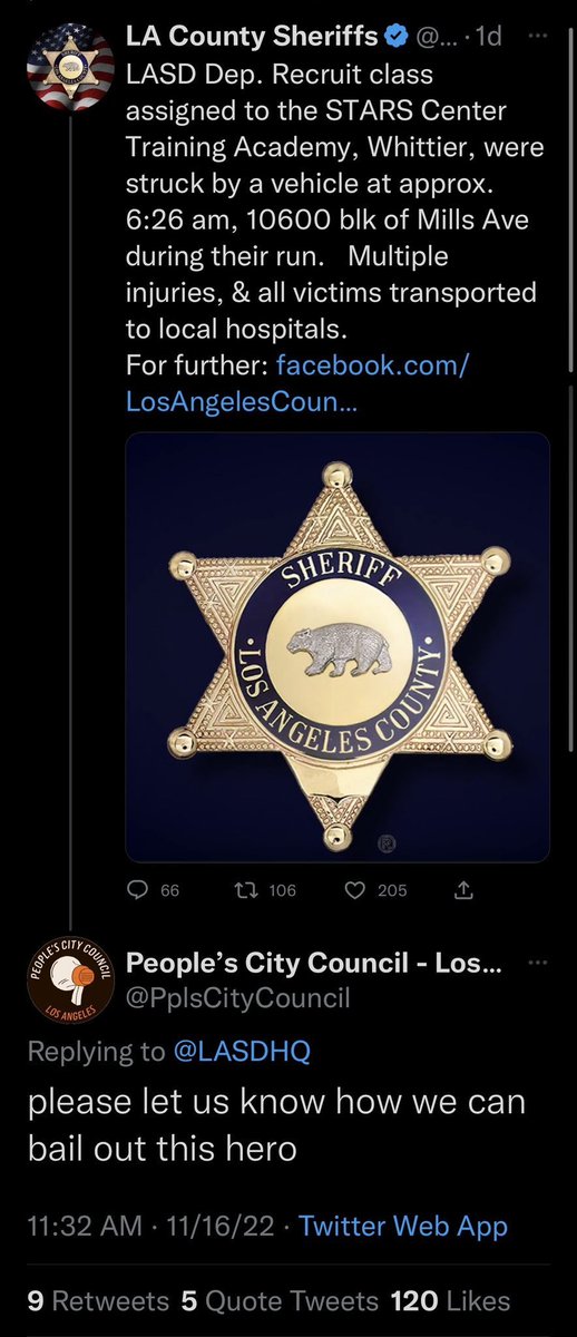 MrAndyNgo's tweet photo. One of the far-left extremist accounts on this platform inciting violence in the Los Angeles insurrection is @pplscitycouncil (https://t.co/upXY3Bh7jJ). 

It played an active role in 2020 for agitating criminal violence and has been trying for years to incite more killings. It fundraises money on @Patreon using "therobinsonspace" and has not been suspended by @Safety.

cc: @elonmusk