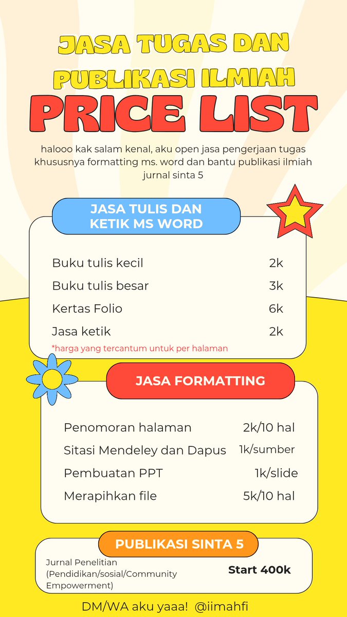 imahfia | Bantu tugas | Payment diakhir tweet media
