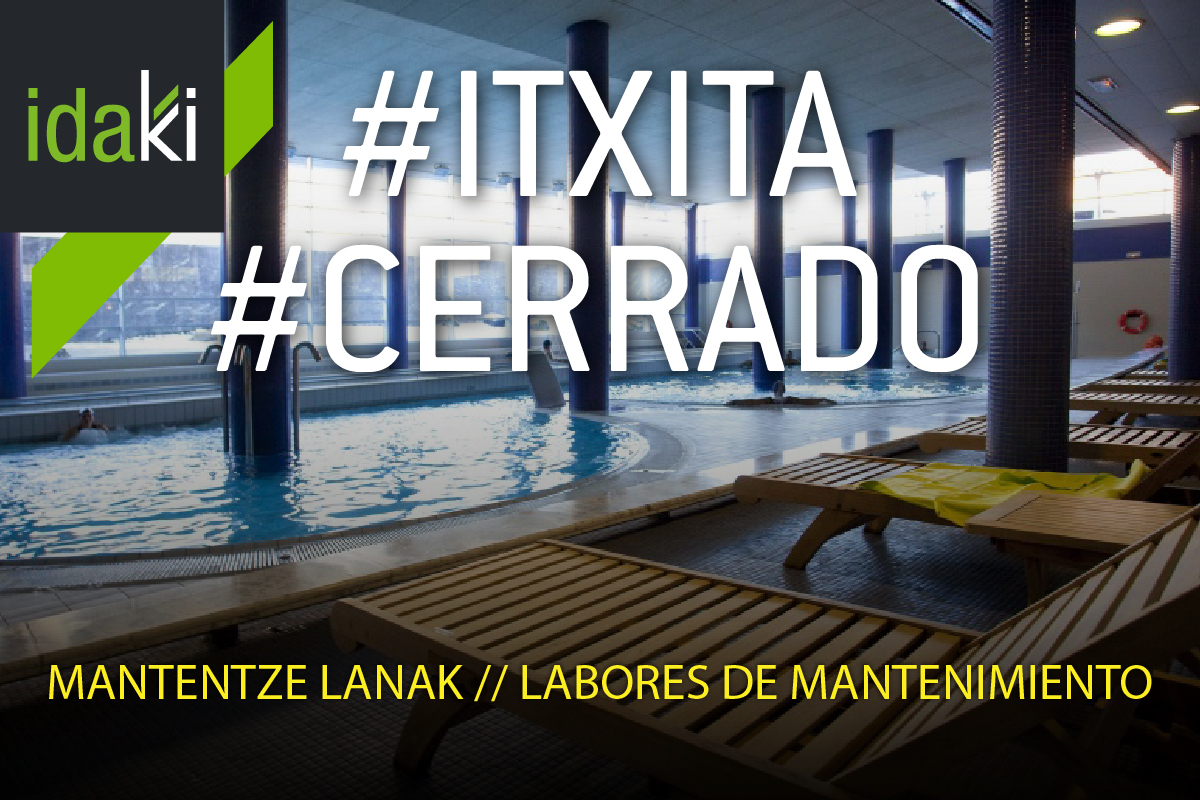 OHARRA: GAUR, ekainak 10, Gune hidrotermala itxita dago mantentze-lanengatik. Bihartik aurrera ordutegi arruntean irekita
 // AVISO: HOY, 10 de junio, Cerrado por mantenimiento el centro hidrotermal. Mañana abierto