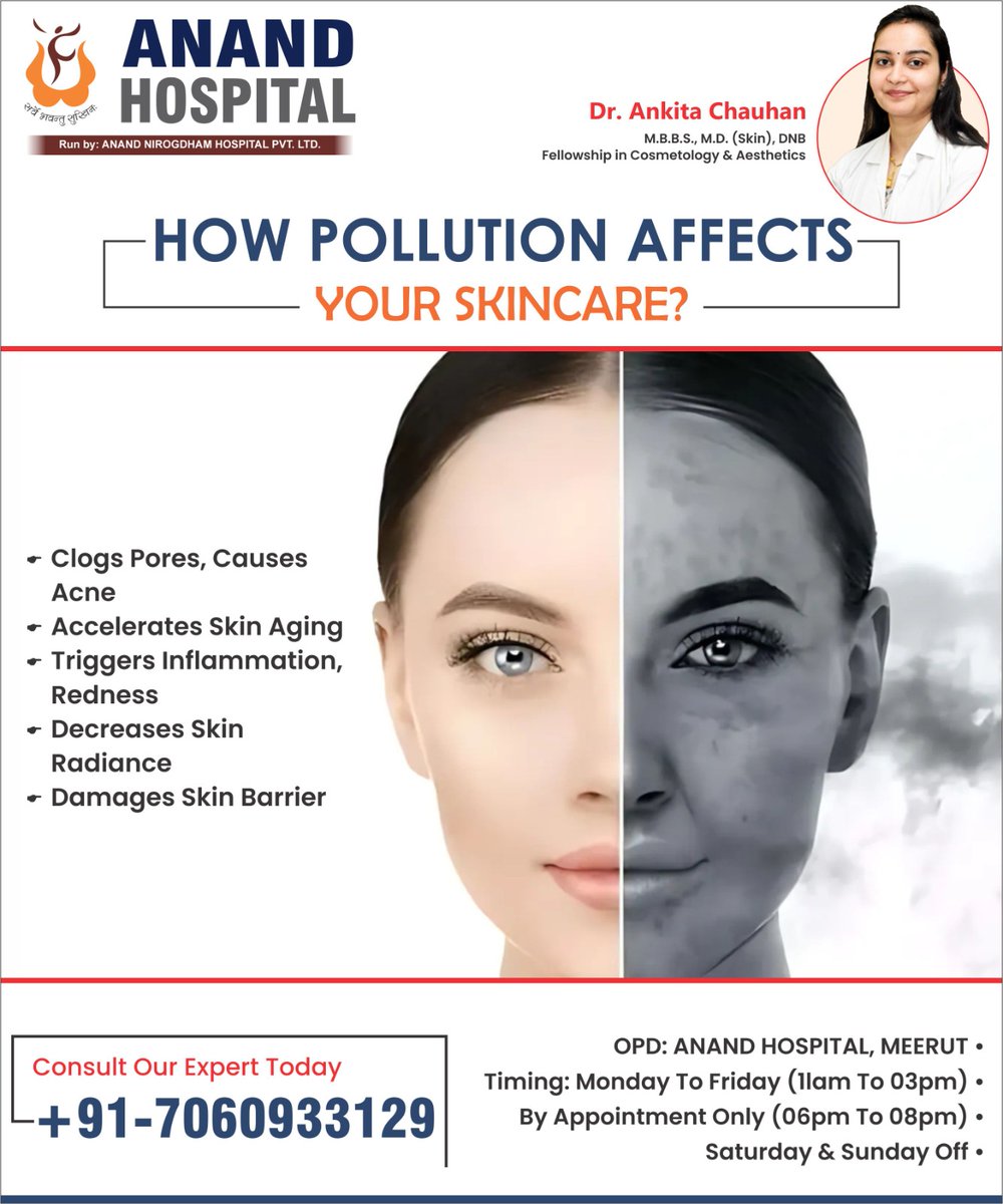 DrAnkitaChauha1's tweet image. 🚨 𝐇𝐎𝐖 𝐏𝐎𝐋𝐋𝐔𝐓𝐈𝐎𝐍 𝐀𝐅𝐅𝐄𝐂𝐓𝐒 𝐘𝐎𝐔𝐑 𝐒𝐊𝐈𝐍𝐂𝐀𝐑𝐄? 🚨
#SkinHealthMatters #SkincareTips #PollutionEffects #HealthySkin #AcneCare #AntiAging #SkinProtection #GlowingSkin #InflammationRelief #SkincareRoutine #UrbanSkincare #SkinAwareness #PollutionSkincare