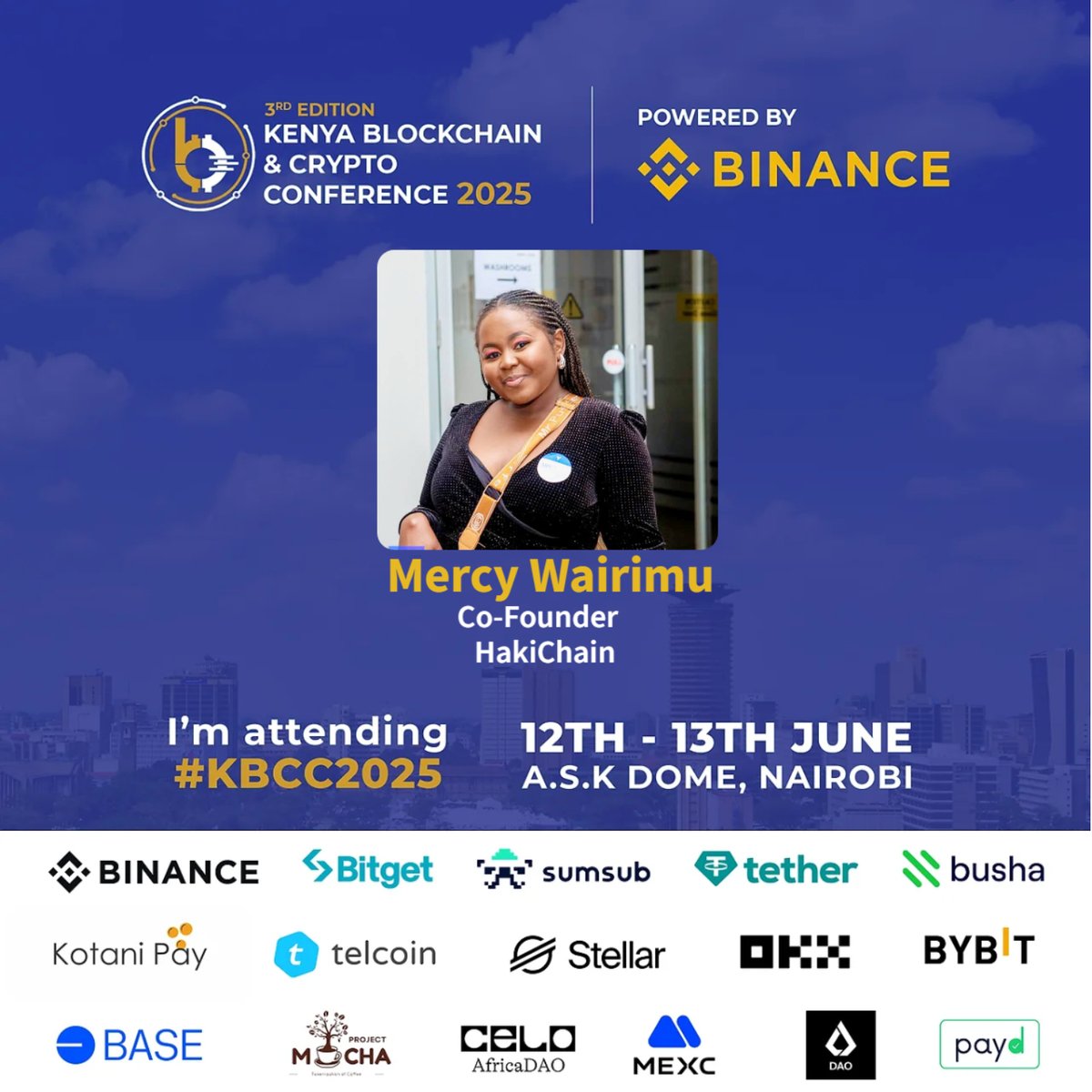 Something big happening this week! Hope to see y'all to learn and connect
<a href="/KBCC_01/">Kenya Blockchain & Crypto Conference</a>   
Thank you <a href="/HERDAO_Kenya/">H.E.R. DAO Kenya 🔝Devcamp</a>