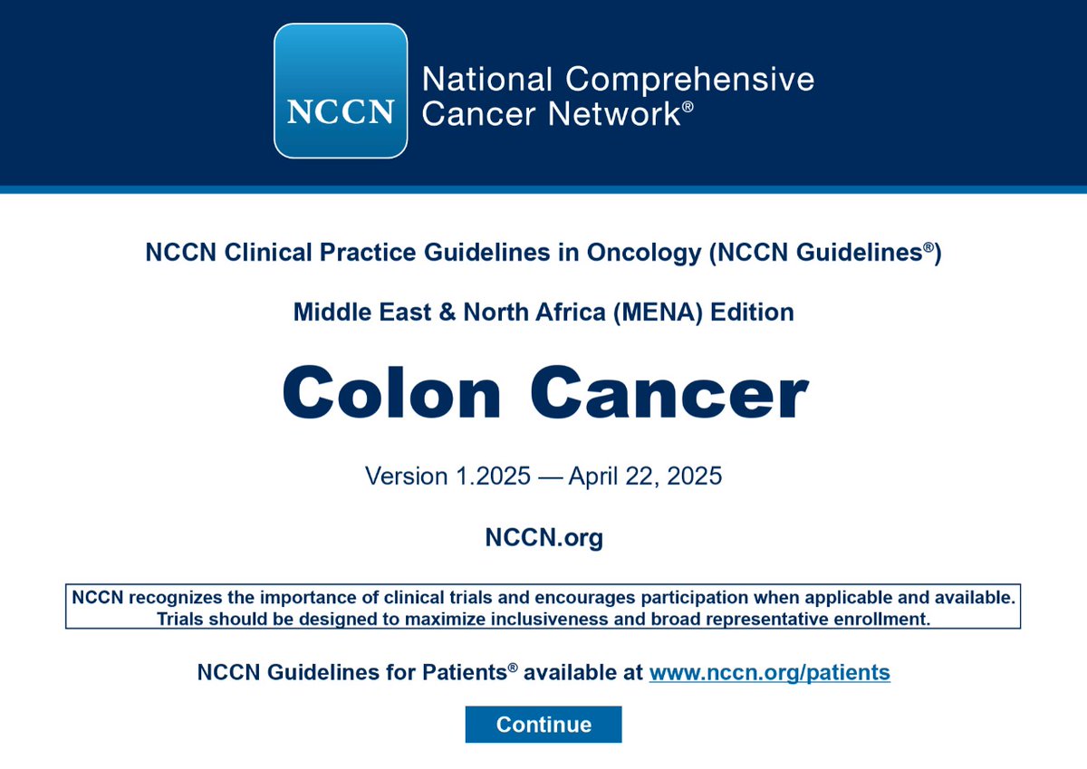 aotaib1's tweet image. سعدت بالمشاركه في اللجنه المسئوله عن أصدار التحديثات للشبكة العالمية لعلاج أورام_القولون_والمستقيم 
الخاصه بمنطقه الشرق الأوسط وشمال أفريقيا 
#CancerCare #NCCN #ColorectalSurgery #MENA #Oncology #MedicalGuidelines #ProudContributor