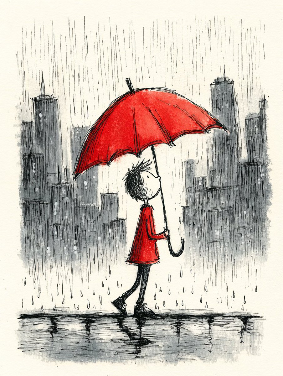 Artedeingenio's tweet image. Minimalist illustrations are my weakness.

With just a single color and a few loose lines, you can capture simple, everyday urban moments with deep poetic resonance — a couple walking under an umbrella, a man walking his dog, a woman strolling through autumn leaves... ☔️🐕🍂…