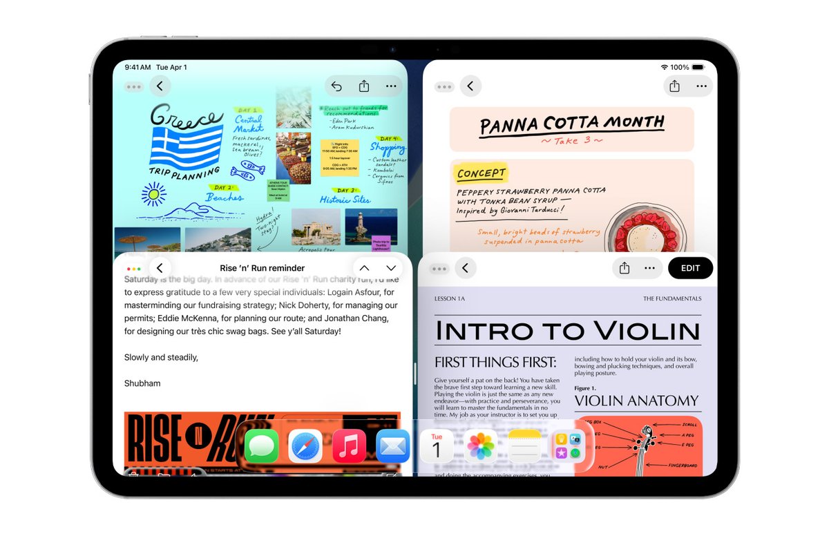 Apple gives another try at figuring out multi-tasking on iPadOS. Fifth time's the charm?

Once again, they refuse to copy the perfectly working solution that is already widely adopted on Android foldables and tablets.