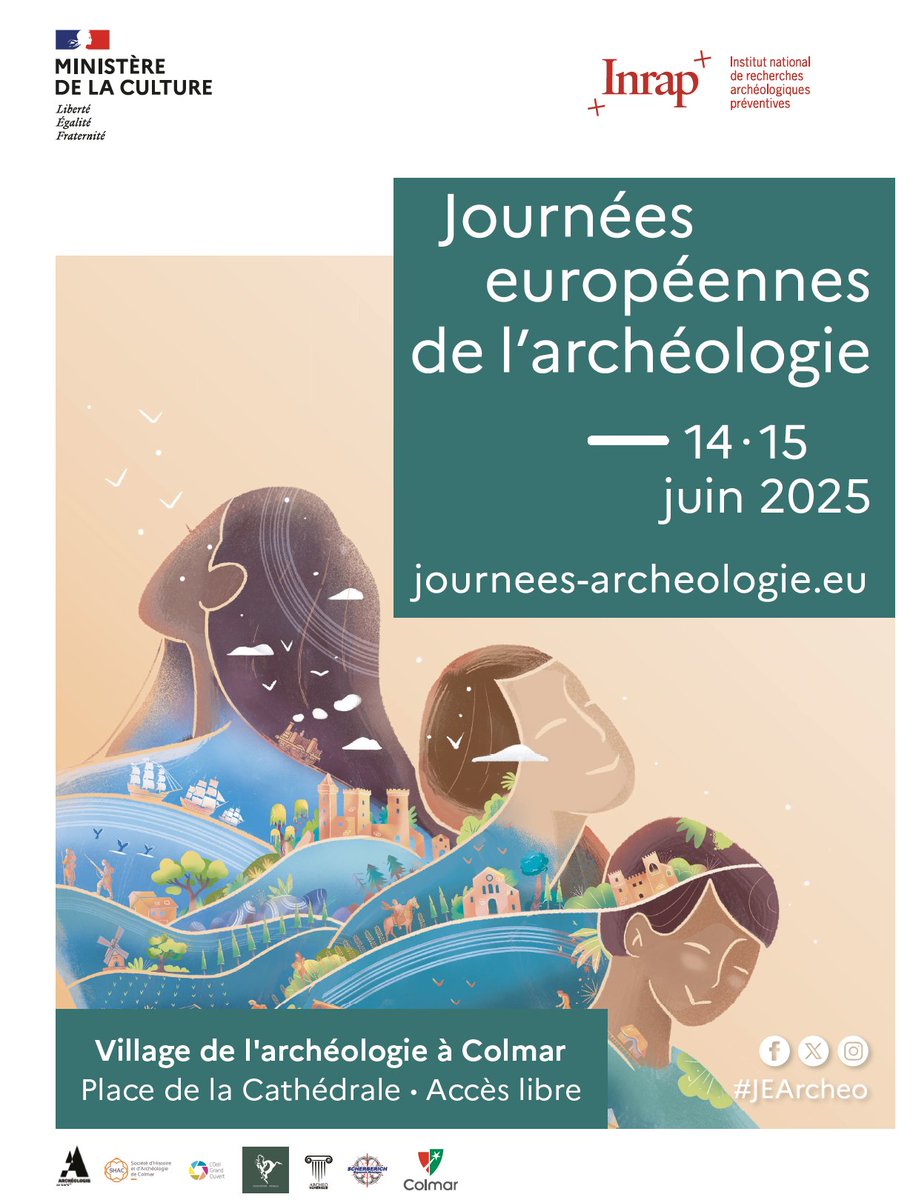 Pour la première fois, Colmar co-organise avec l’ <a href="/Inrap/">Inrap</a>  un "village de l’archéologie" les 14 et 15 juin (10h-18h), au pied de la Collégiale Saint-Martin, en accès libre. 
Au programme : Expo photo, visites guidées, démonstrations de taille de pierre..
colmar.fr/actualites/vil…