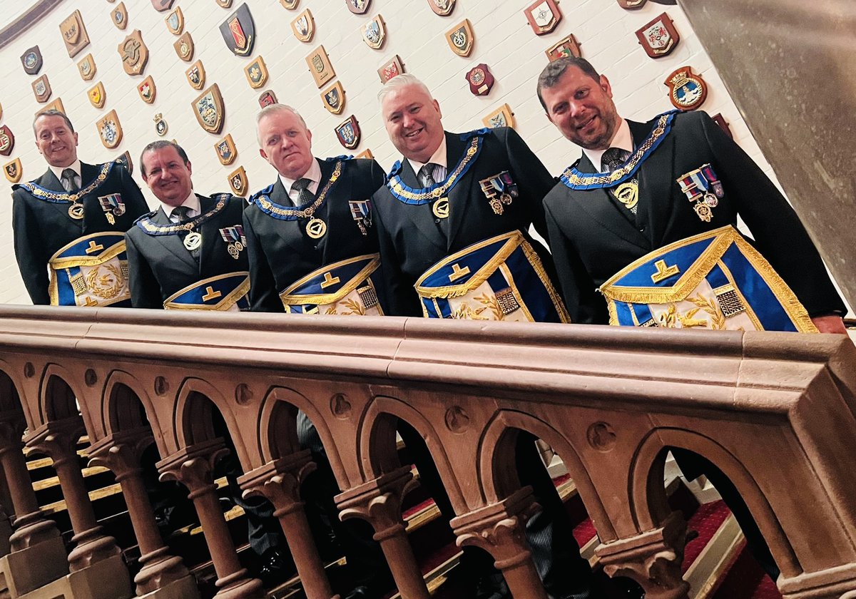 Chris Renshaw (@chrisapgm) on Twitter photo All 5 <a href="/CheshirePGL/">CheshirePGL</a> APGM's at Chester Town Hall on the occasion of our Tercentenary celebrations. Honoured to stand with these Brethren who all do so much for the Province and <a href="/UGLE_GrandLodge/">United Grand Lodge of England</a> All 5 <a href="/CheshirePGL/">CheshirePGL</a> APGM's at Chester Town Hall on the occasion of our Tercentenary celebrations. Honoured to stand with these Brethren who all do so much for the Province and <a href="/UGLE_GrandLodge/">United Grand Lodge of England</a>