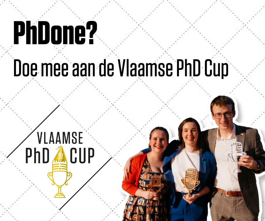 FbwUGent's tweet image. #PhDone? 🎓
Doe mee aan de #PhDCup! 🏆
👉4-daagse mediatraining (incl. VRT)
🎁Prijzenpakket:
• Vlerick Business School-voucher
• Video door @univVlaanderen
• Boekdeal met @AcademiaPress
🗓️Deadline: 30/6/2025
🔗phdcup.be