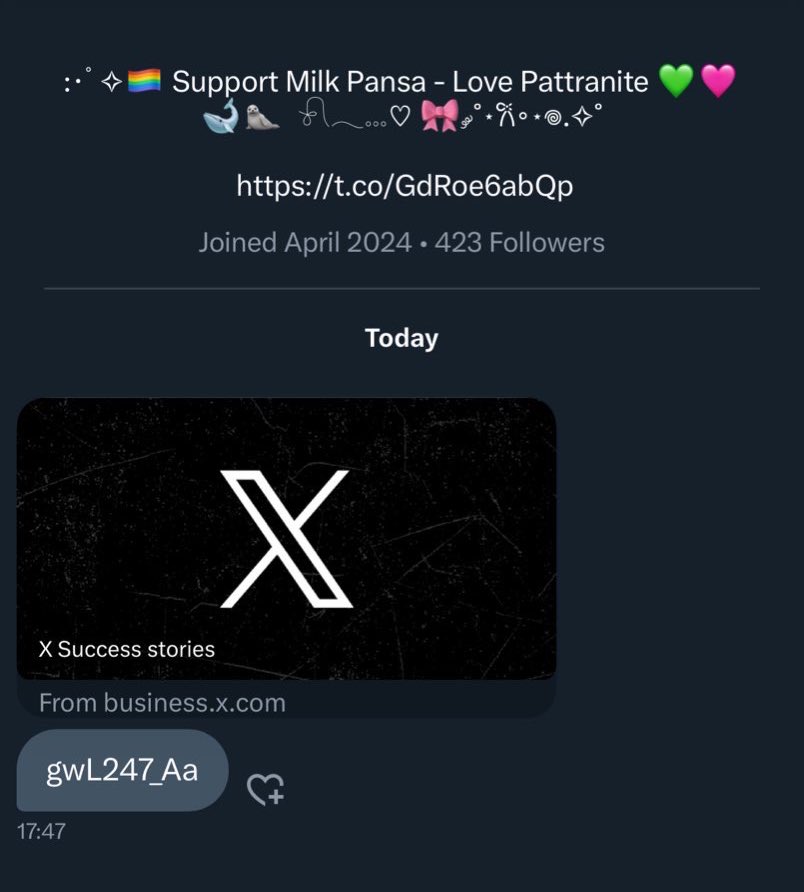 Aa777_794's tweet photo. ⚠️⚠️⚠️
Be careful fam…I think some people’s X accounts got hacked and are sending random messages with a link. 

PLEASE DON'T CLICK THE LINK!

WSX OFFICIAL TRAILER
#WhaleStorexoxo
#มิ้ลค์เลิฟ #MilkLove https://t.co/9Y4iW6hetS