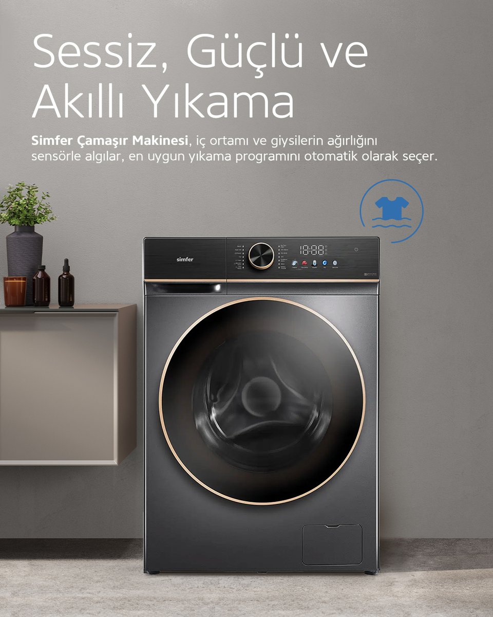 Sessiz, güçlü ve akıllı!
Simfer SC 1022 G ile çamaşır yıkamak artık daha kolay ve konforlu.

👉 simfer.com.tr

#Simfer