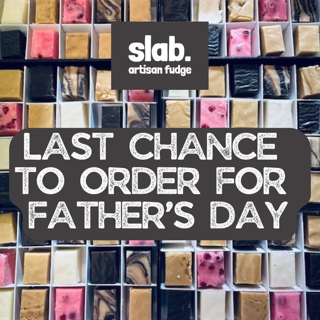 FINAL DAY for Father’s Day orders!!! 📣
Order by 2pm Wednesday!

Place your order by 2pm Wednesday 11th June for delivery guaranteed in time for Father’s Day this Sunday!

You snooze, you lose! 😆
