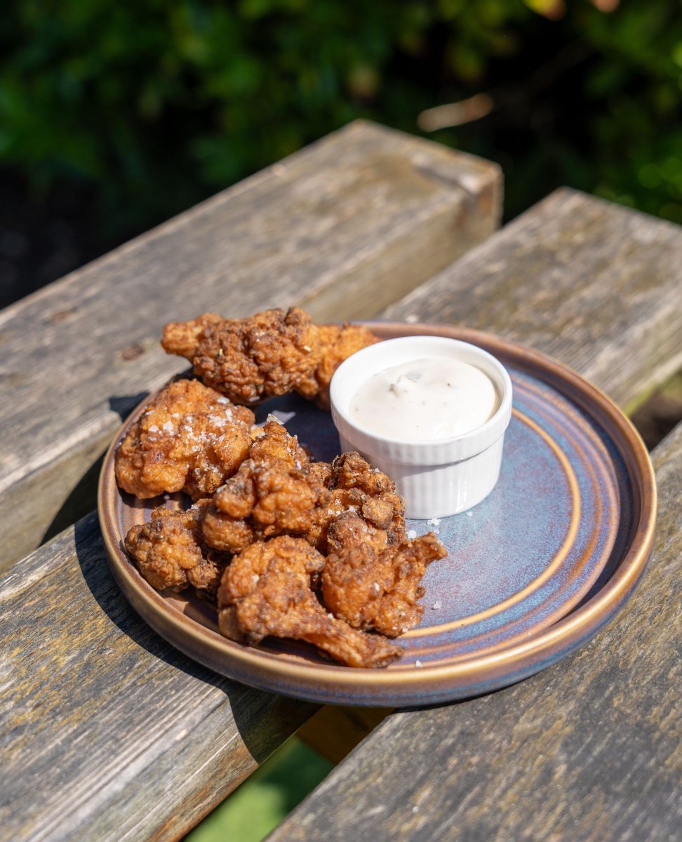 Jerk Cauliflower Poppers – crispy, spicy, and totally plant-based 🔥🌱⁠
⁠
Served with lime &amp; coriander vegan mayo for that zesty kick. Just £6.95 or mix and match with any 3 small plates for £17.00.⁠
⁠
Big flavour. No meat. No fuss.⁠