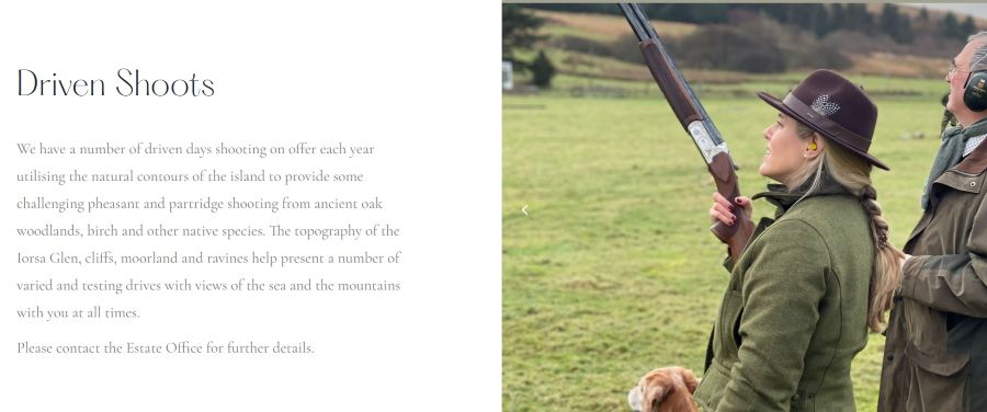 blood_business's tweet image. The Dougarrie Estate #Scotland says they 'promote conservation'. To us it looks like yet another depressing wedding venue, holiday let, and golfing venue that sells "challenging pheasant and partridge shooting" to its complicit clients...
bloodbusiness.info/business/douga…