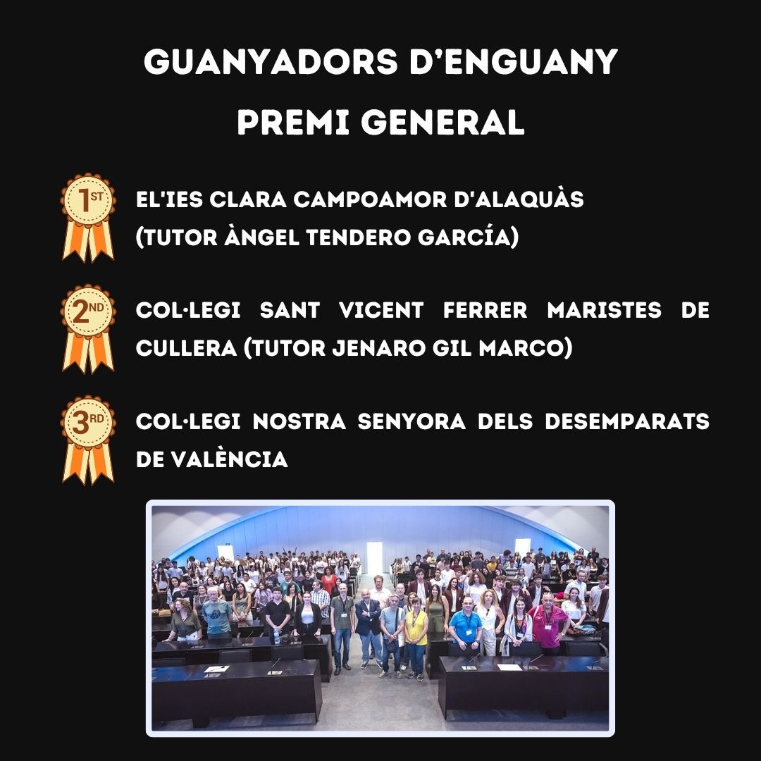 12th #CrystallizationinSchool 2025 at the Príncipe Felipe Science Museum

Organized by @ciudadartesciencias, @ujiuniversitat, MUVHN, and @ge3c_rseqf

Winners
1st @ies_clara_campoamor_alaquas
2nd @maristascullera
3rd @colegiodesamparadosnazaret
+info click image

#museuhn #muvhn
