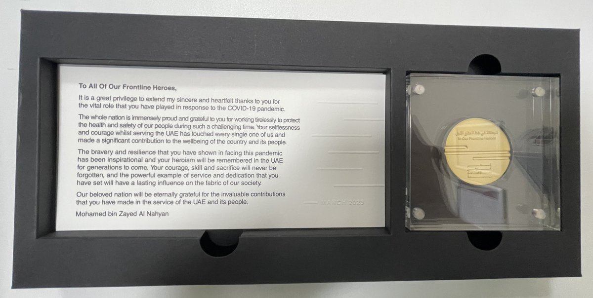 IT_Engineer's tweet image. Honored and deeply grateful to receive the Frontline Heroes Award from the UAE Government.
Grateful to be recognized for contributing alongside so many brave and dedicated individuals. Thank you to the UAE leadership for valuing and supporting frontline workers.
#ProudMoment #UAE