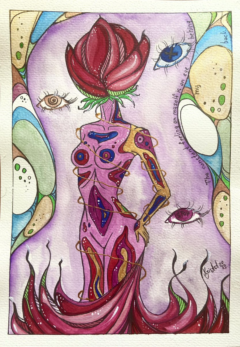 AstraKris's tweet photo. #TEZOSTUESDAY 💜💕🖼️

Physical picture 🖼️ 
Self-Portrait 💕

Eyes Behind
10 Tez 

Description in ALT 

I'm crazy 💜
10 Tez 

Available at @SkurpySocial 
Link 🔗 

#kristiart #TezosArts #skurpyFam https://t.co/1s8LAv6Icx