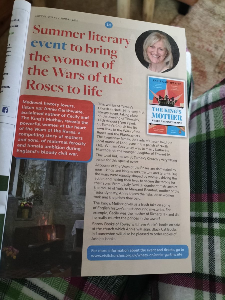Annie Garthwaite (@anniegarthwaite) on Twitter photo Big news in Cornwall! Ahead of our event at the magnficent St Torney's Church (a venue with its own links to the <a href="/WarsoftheRoses/">Mie</a> and the Courtney family).Join #TheKingsMother and me on 14 August! Tickets at tinyurl.com/yxh2nrx8
<a href="/TheCCT/">Churches Conservation Trust</a> <a href="/shrewbooks/">Shrew Books</a> <a href="/VikingBooksUK/">Viking Books UK</a> <a href="/immmy/">Imogen Pelham</a> Big news in Cornwall! Ahead of our event at the magnficent St Torney's Church (a venue with its own links to the <a href="/WarsoftheRoses/">Mie</a> and the Courtney family).Join #TheKingsMother and me on 14 August! Tickets at tinyurl.com/yxh2nrx8
<a href="/TheCCT/">Churches Conservation Trust</a> <a href="/shrewbooks/">Shrew Books</a> <a href="/VikingBooksUK/">Viking Books UK</a> <a href="/immmy/">Imogen Pelham</a>