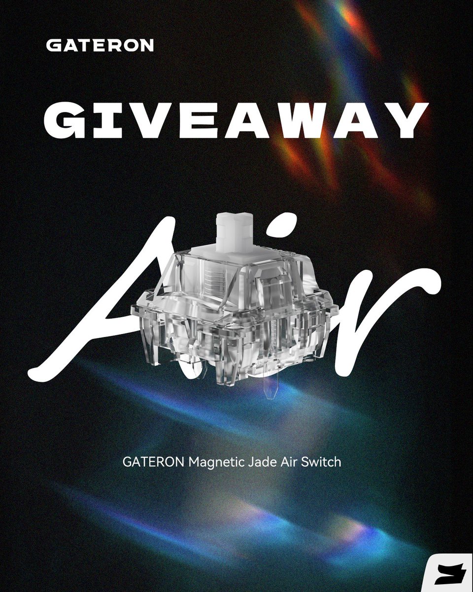 GATERONOfficial's tweet photo. 🚨 GIVEAWAY TIME!  70 Jade Air switches to one lucky winner! 

To Join:
1⃣Follow us!
2⃣Like + Retweet this post!
3⃣Tag 2 friends below!

Ends June 17, 2025. Winner gets a DM. Open globally! https://t.co/BFfq0C9Bcf