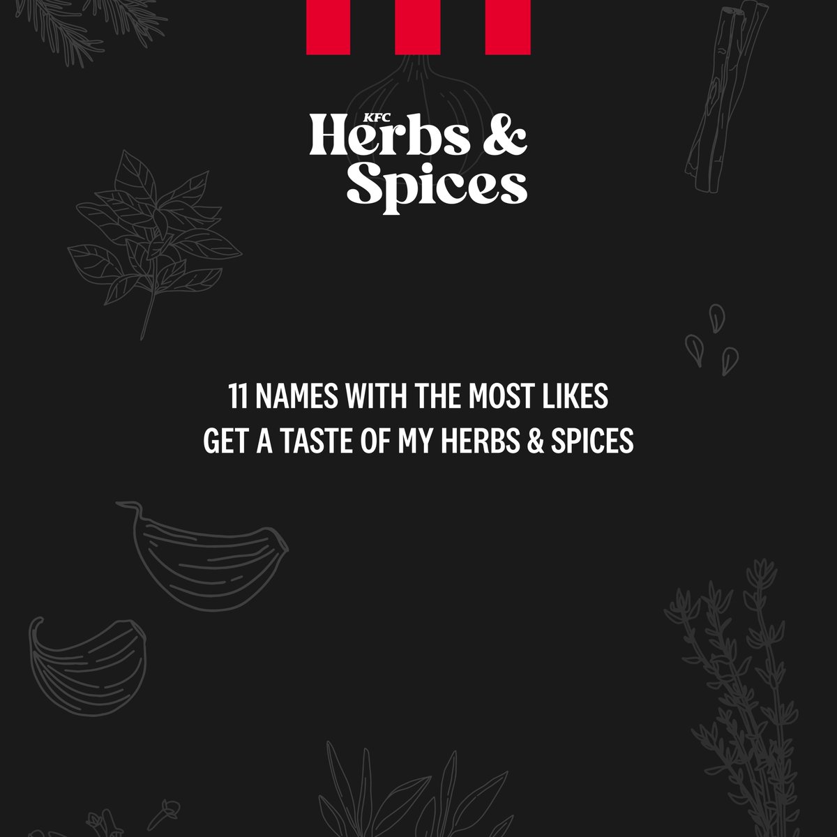 Your Herbs &amp; Spices name says everything about your taste game. 🤝

Quote with yours, the 11 names with the most likes win a voucher so you can taste my iconic Herbs and Spices. 🌿😝👇🔥
#HerbsandSpicesDay