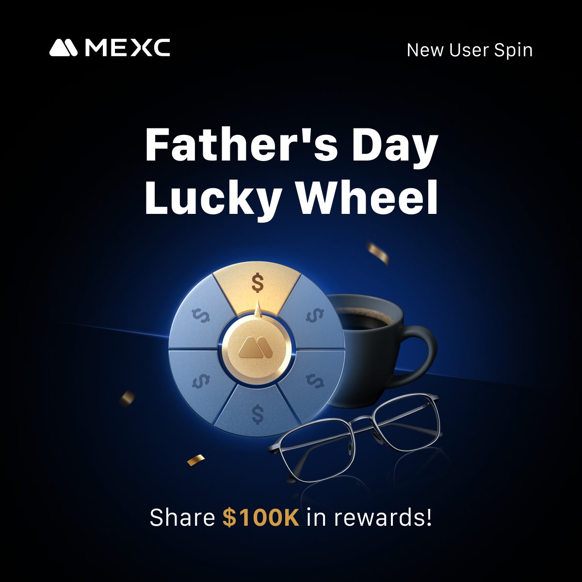MEXC_Official's tweet image. 🎉 Father’s Day Lucky Wheel is LIVE on #MEXC 
🎁 Spin to share 100,000 USDT reward pool

✅ Register
✅ Complete tasks
✅ Spin &amp;amp; win

👨 Invite friends for extra token gift packs
👇 Join now:
mexc.com/landings/Fathe…

#FathersDay #MEXC0fee