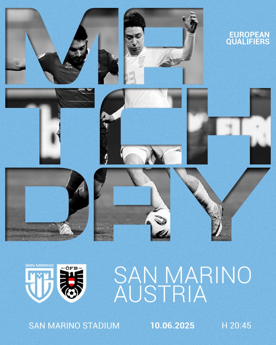 🇸🇲🇦🇹 | È il giorno di San Marino-Austria! I Titani di Roberto Cevoli tornano in campo a pochi giorni dalla grande prestazione con la Bosnia. Calcio d'inizio alle 20:45 allo Stadium, con diretta radio su Titani.tv!

#forzasanmarino #forzatitani #SMRAUT