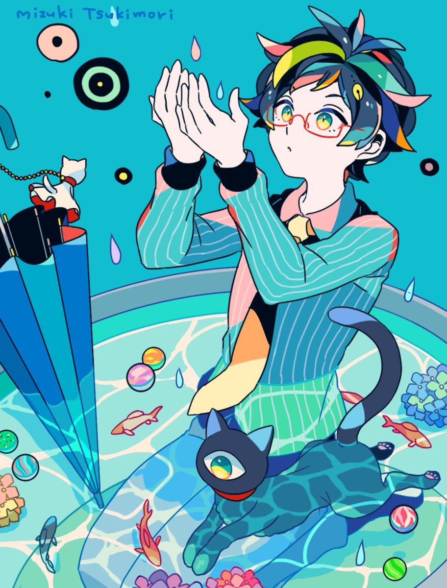 もう６月👓☔️
#創作 #OC