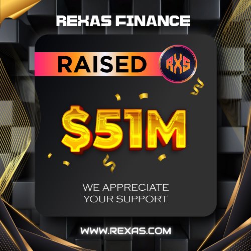 ⭐️ Milestone Achieved! ⭐️

Rexas Finance has successfully raised $51,000,000! 🚀

Thank you for your support! 👍

Buy Now: Rexas.com
