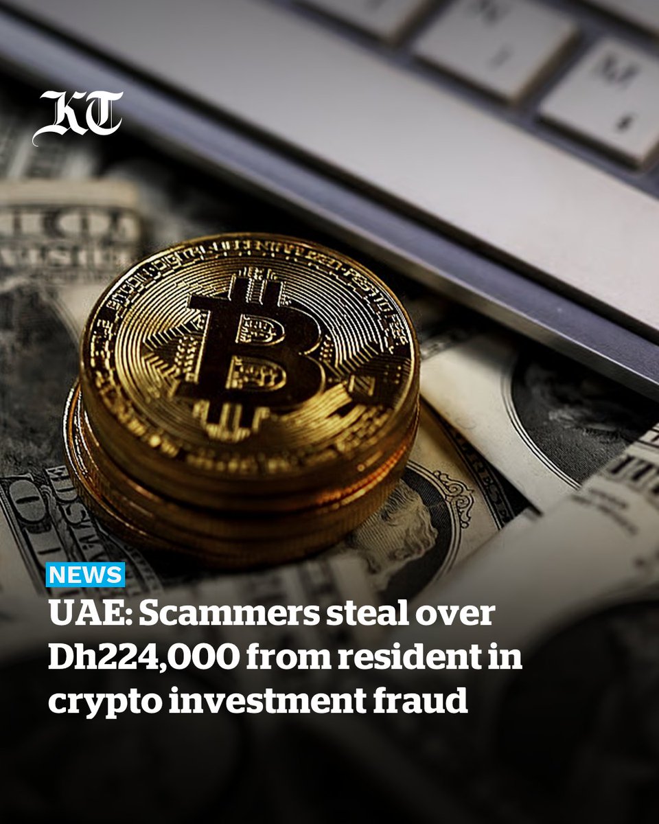 A group of fraudsters #scammed an African man out of Dh224,239 after luring  him with promises of high profits from #cryptocurrency investments.  https://t.co/Yl1aYwuuWM