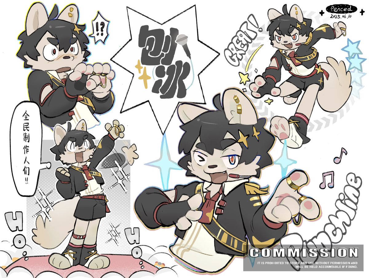 pit330_pit's tweet image. 【commission 】🐶 Idol singer
