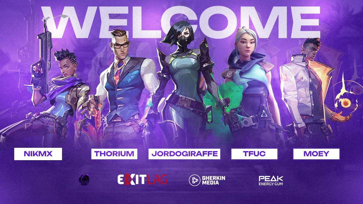 Eternal Valor Esports (@eternalvalores) on Twitter photo 🚨 Roster Announcement 🚨
Introducing the Official Valorant roster for Eternal Valor Esports 🖤
<a href="/JordoGiraffe/">JordoGiraffe</a>
<a href="/thoriumfns/">Thorium 🧀</a>
<a href="/TFUC_VAL/">Dawson Lawrence</a>
<a href="/notniekk/">nikiforos</a>
<a href="/gwmoey_/">falastini</a>
🥈 2nd at #OCE Showdown.
We’re just getting started.
#Valorant #Esports <a href="/PeakEnergyGum/">Peak Energy Gum</a> 🚨 Roster Announcement 🚨
Introducing the Official Valorant roster for Eternal Valor Esports 🖤
<a href="/JordoGiraffe/">JordoGiraffe</a>
<a href="/thoriumfns/">Thorium 🧀</a>
<a href="/TFUC_VAL/">Dawson Lawrence</a>
<a href="/notniekk/">nikiforos</a>
<a href="/gwmoey_/">falastini</a>
🥈 2nd at #OCE Showdown.
We’re just getting started.
#Valorant #Esports <a href="/PeakEnergyGum/">Peak Energy Gum</a>