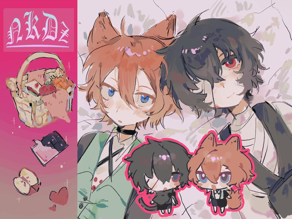 leafleafzt's tweet image. 狼と魔女おいおい #中太