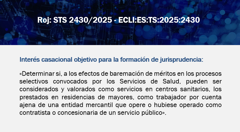 ADPSE_'s tweet image. #STS ⚖️ Evaluación de #méritos en los #ProcesosSelectivos convocados por los #ServiciosdeSalud.

🟢 Los servicios #sanitarios prestados por #enfermeros en #residencias de mayores que sean propios de su #categoríaprofesional deben valorarse como servicios en #CentrosSanitarios...