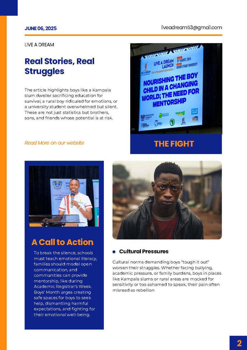 SigireADONIA1's tweet image. Talking about the boy child is important to have us have a streamlined generation.
It's everyone's responsibility to add something on this task.@BishopStuartUni @kyamageroandrew @Herbert_MugK