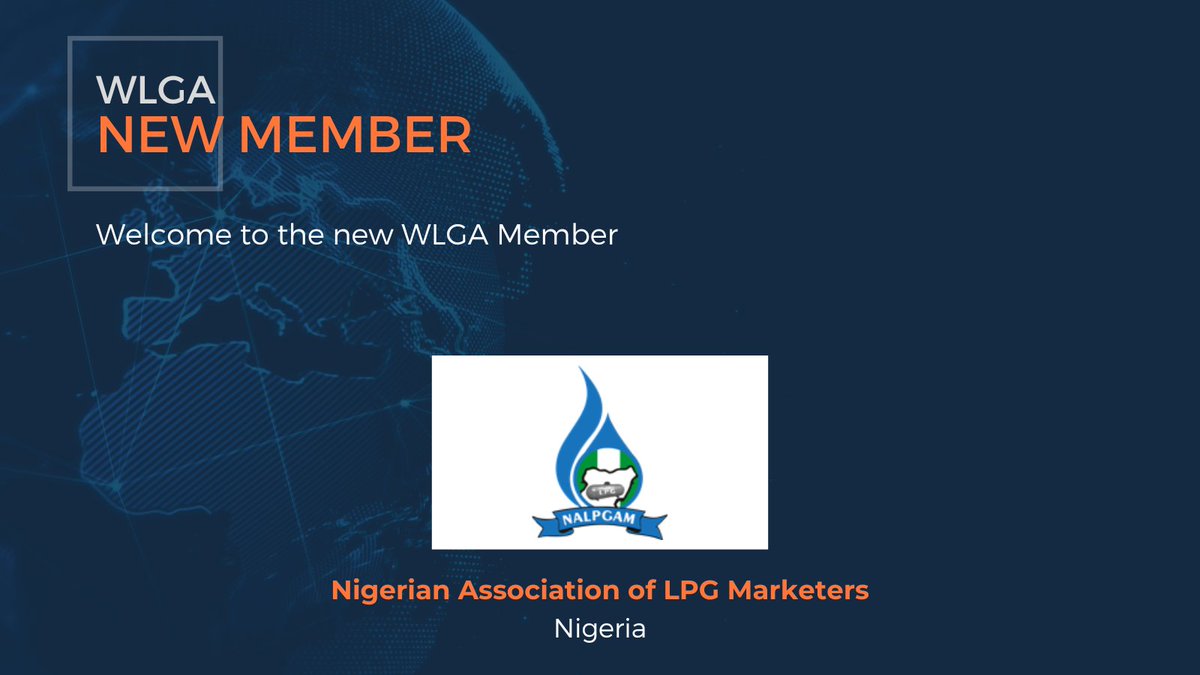 #WLGA welcomes Nigerian Association of LPG Marketers as a new member🙌

NALPGAM is a nonprofit organisation made up of indigenous private companies with operating gas bottling plants, licensed by the Department of Petroleum Resources (DPR) for the sale and storage of LP Gas