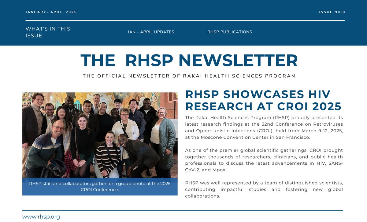 We’re excited to bring you the highlights from our latest RHSP Newsletter, capturing an eventful January to April 2025.

Click here to read the full newsletter.
rhsp.org/blog/news-2/th…