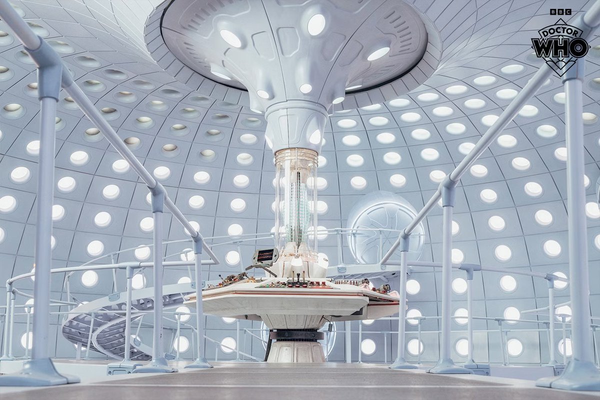 's tweet image. Hot take I don't like this tardis design it lacks any character, personality or charm it's too clean and sterile and lacks any charm or personality. It looks like an apple store or a factory default tardis. Nothing about it speaks Ncuti's doctor.