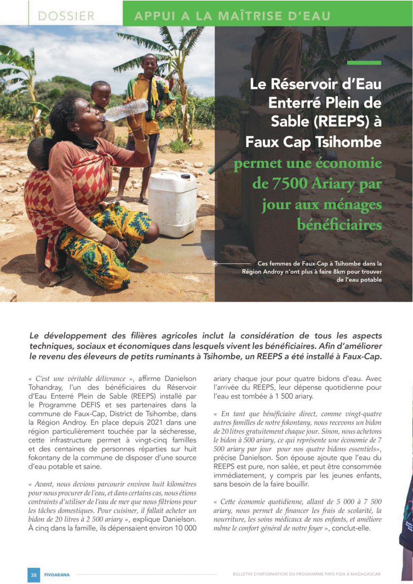 Le premier #bulletin d'information semestriel du Programme Pays #FIDA à #Madagascarest en ligne ! 
Plongez dans les histoires rurales et nos actualités
👉 A feuilleter ici : bit.ly/3TluFJ2
📥 En version PDF : bit.ly/43Zd8M1
#PourlesPopulationsRurales #genre