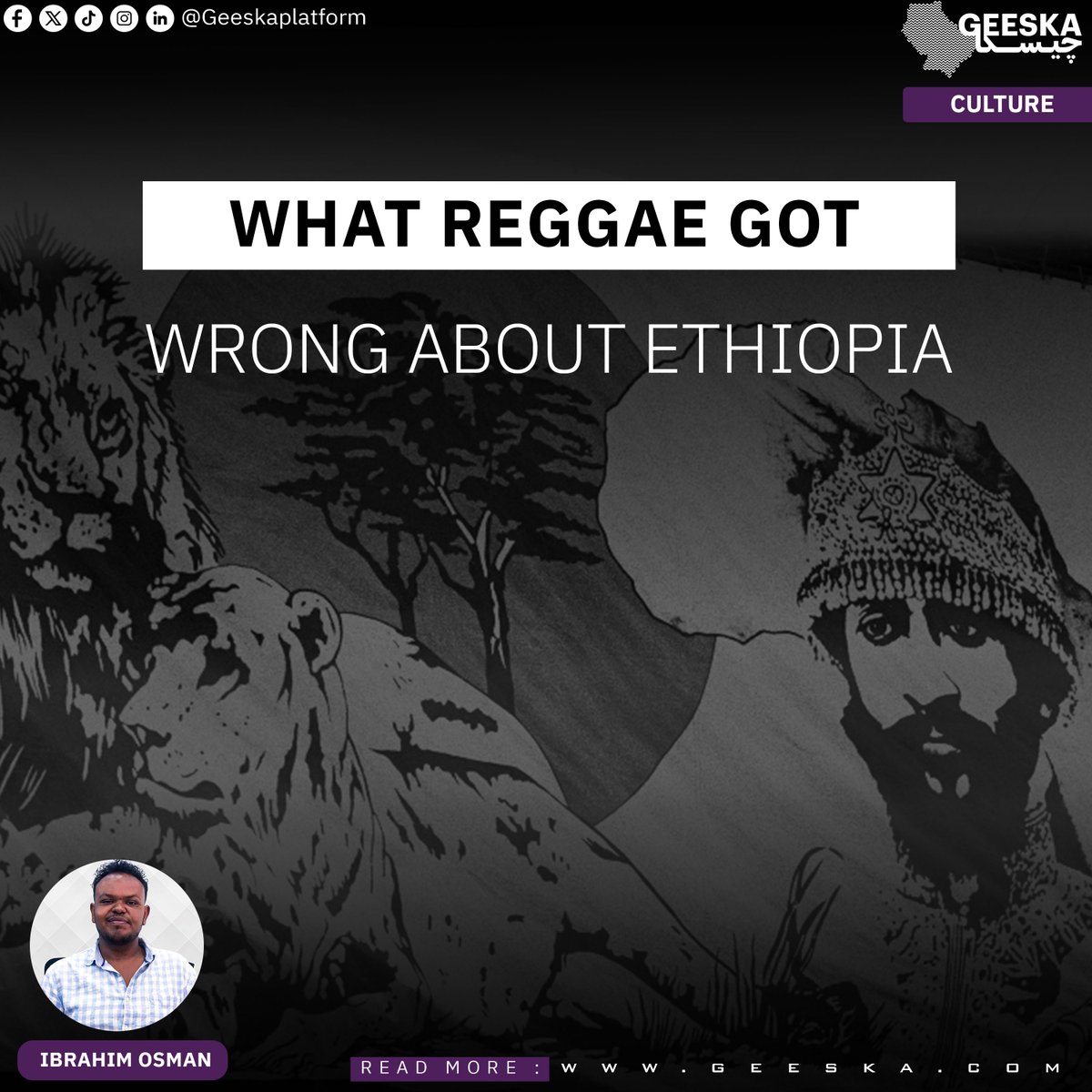 How reggae’s celebration of Haile Selassie and Ethiopia as Zion clashes with the complex, often brutal realities of Ethiopian history—and the uneasy truths Rastafarian faith overlooks.
Read more:
shorturl.at/Y98eM