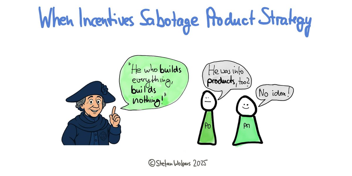 This article by @stefanw reveals three systematic rejection techniques that strengthen stakeholder relationships while protecting product strategy to avoid organizational incentives sabotaging product strategy. Read: ow.ly/eIzA50W6sAa
#ProductOwner #ProductManager