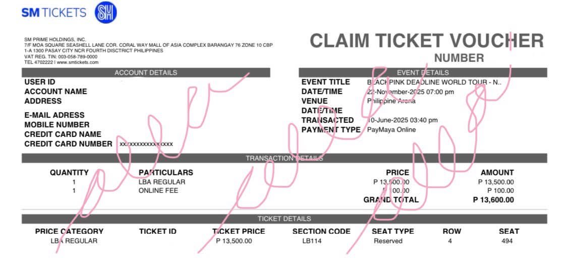 gALEXyyyt's tweet photo. wtt lf:
Willing to swap BLACKPINK DEADLINE WORLD TOUR MANILA 
Have: Day 1 (November 22, 2025) Reg
Want: Day 2 (November 23, 2025) Reg or Prem

Meet ups only

 Message me if interested or @a_jaro 

#BLACKPINK_DEADLINE #BLACKPINK #BLACKPINK_WORLDTOUR2025 #BLACKPINK_BULACAN https://t.co/fbvfCK9aJh