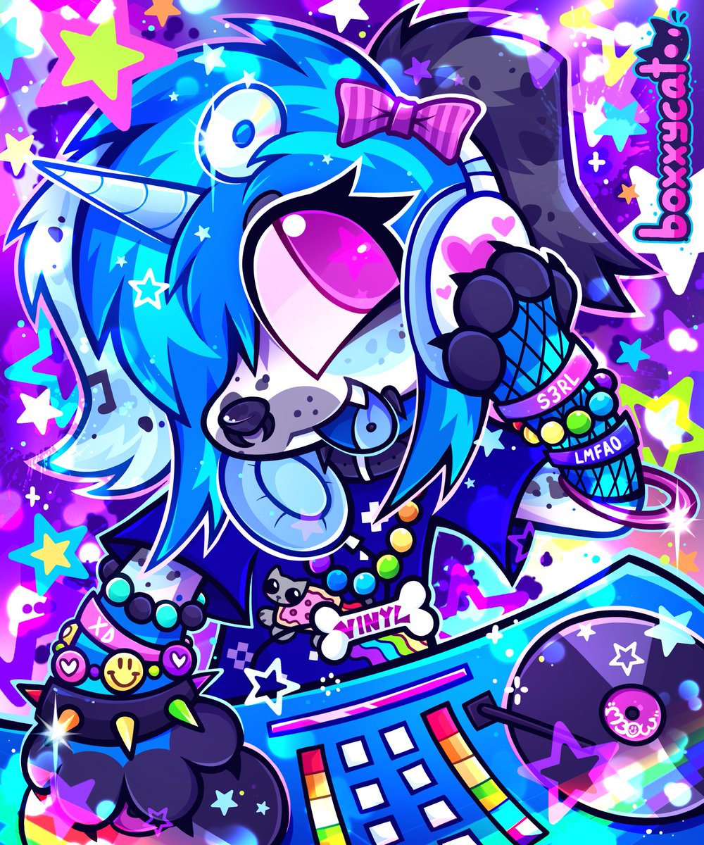☆🩵🦴Vinyl 🎵💙☆
(Commission)
