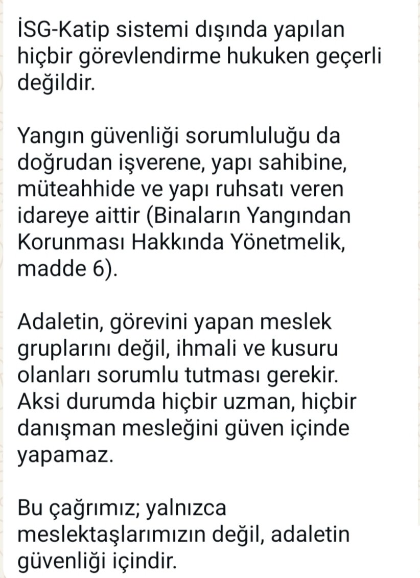 #isguvenligiuzmanlariyargilanamaz
#herkesicinadalet
<a href="/tcbestepe/">T.C. Cumhurbaşkanlığı</a> <a href="/adalet_bakanlik/">T.C. Adalet Bakanlığı</a> <a href="/csgbakanligi/">T.C. Çalışma ve Sosyal Güvenlik Bakanlığı</a>